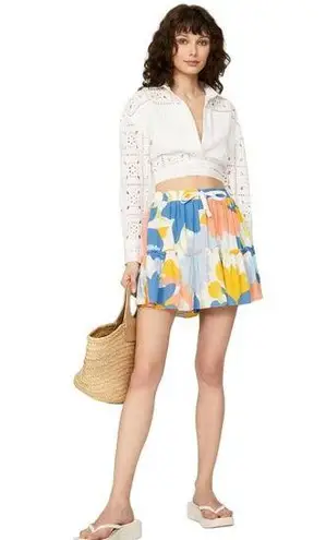 Peter Som Collective Floral Skort in Multicolor 6 Womens Skirt Shorts