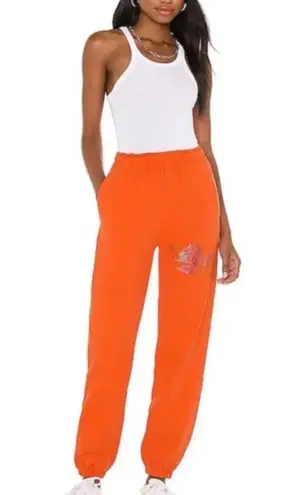 Boys Lie  Sweatpants 1-800 Remix Orange Cherub Rhinestone Joggers Size Medium