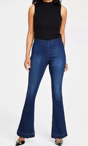 INC Women’s High Rise Pull-on Flare Jeans