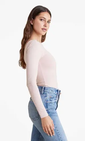 Nuuds Open Back Bodysuit In Ribbon