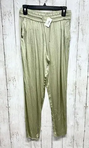 Massimo Dutti Pants Women Size 6 Elastic Waisted Wide Leg Viscose Pocket Casual