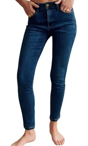 Sézane Sezane Parfait Jeans Slim Organic Cotton Mid Rise Medium Wash Blue 36 Tall NWT