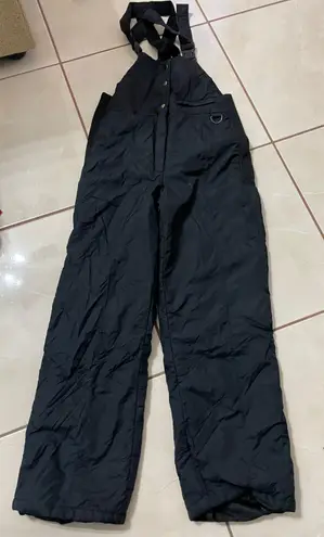 Skiing Black Overalls