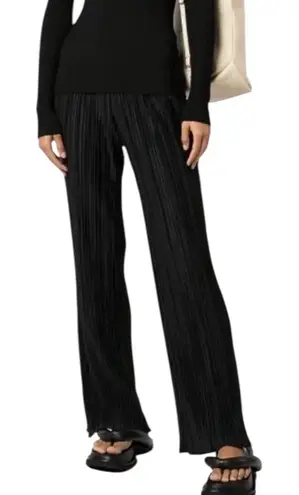 ANINE BING Black Billie Plissé Pleated Trousers Women’s Size Small NWT