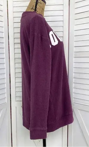 PINK - Victoria's Secret Pink by Victoria’s Secret Terrycloth Pullover Tunic Sweatshirt Maroon XS