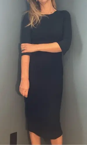 Luca Venturini Made in Italy Elegant Timeless Black Dress size US8/Eur44