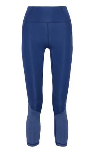 IRIS & INK // REVOLVE High Rise Cropped Legging Small Pantaloni Navy Heather NWT Blue