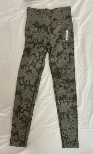 Gymshark Adapt Camo Seamless Leggings in Green