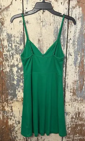 Wild Fable  Green Ribbed Knit Short Sleeveless Dress, size Small