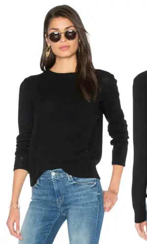 Skull Cashmere 360 Cashmere Raj Cashmere Skull Leopard Crewneck Sweater Black Size S