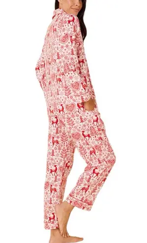 The Cat’S Pajama Holly Jolly Flannel Classic Pajama Set Red XL