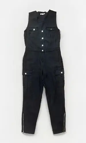 Avec Les Filles Anthropologie Women’s Cargo Jump suite Black size 2