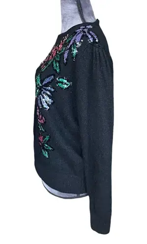 Work in Progress by Gladys Bagley Vintage Sequin Sweater Size L Size L - Image 2
