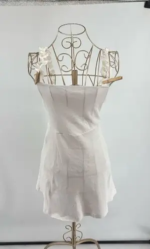 Aritzia Sunday Best White Ruffle Strap Mini Dress Size XS