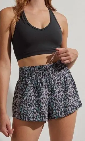 Varley Women’s Kallin Running Shorts Built in Brief In Dark Motion Petal Size M