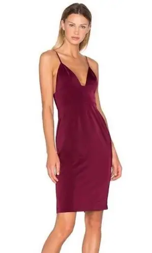 NBD  X REVOLVE Heatwave Triangle Dress in Oxblood- Size Small