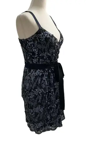 EXPRESS  Women Size XS Sequin Dress Blue Sheath Dress Party 8-485