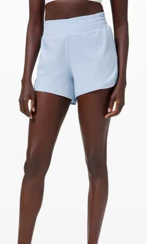 Lululemon  Hotty Hot High-Rise Short 4" Size 4 Tall - Blue Linen thumbnail 1