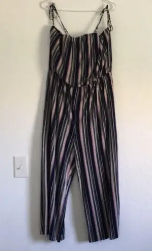 Collective Concepts Madison Micro pleat Stripe Spaghetti Strap Jumpsuits XXL