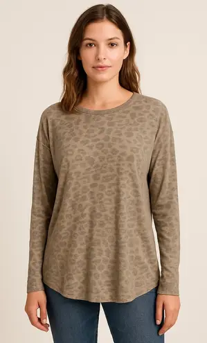 Buffalo David Bitton Leopard Print Long Sleeve Top XS – Granola Girl Soft Modest
