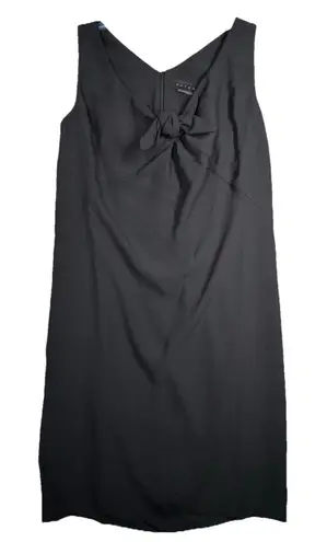 Hatch Dress Womens 6 (2) Black Tie Detail The Reid Dress Neutral Minimalist Size undefined
