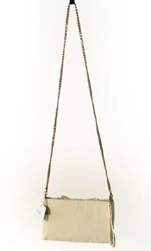 Mary Frances Cherish Embellished Bow Crossbody Bridal Clutch Handbag Purse w/COA