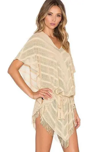 PilyQ New. PQ golden tan poncho cover-up. One size. Retails $134