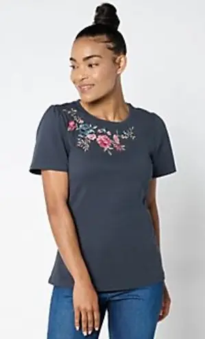 Driftwood Jeans Julie Crew Neck Tee Shirt - Serenity