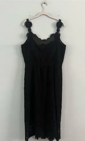 Elie Tahari NWT Goranna Black Lace Crochet Cotton Dress