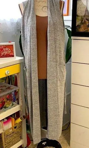 Banana Republic  | Sleeveless long sweater/duster with belt.