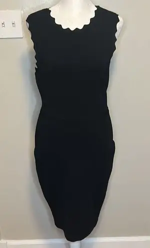 ALC Frank A.L.C. Aldridge Cutout Bodycon Scalloped Knit Dress New Size Medium