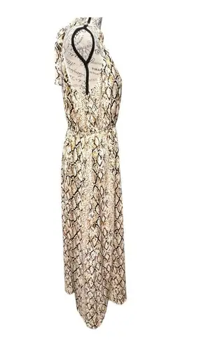 THML Halter Snake Print Maxi Dress Medium