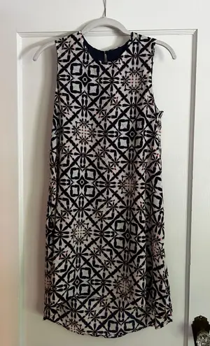 Three Eighty Two High-Low Pattern Dress