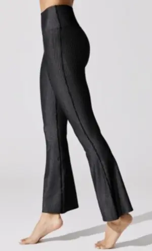 Carbon38 Flared Shimmer Pant size Small Black