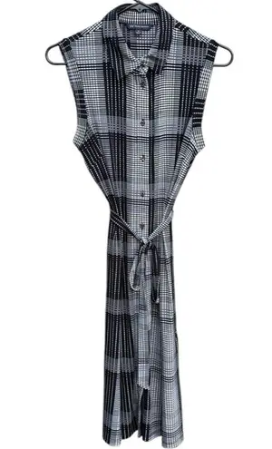 Brooks Brothers Like New Sleeveless Button
Front Stretch Midi Dress Medium