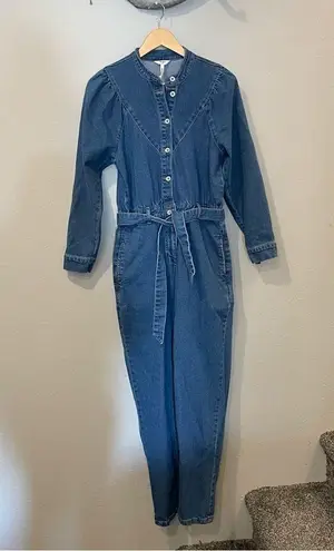 Object Objmanya Denim Blue Jumpsuit Size XS