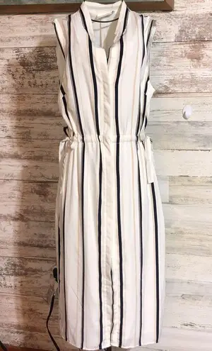 Buckle  the room Striped Dress cream and black size small NWT western sum…
