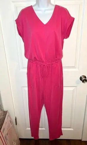 Red Dress Boutique Ces Femme Flirt With Fun Hot Pink Jumpsuit M NWOT Size M