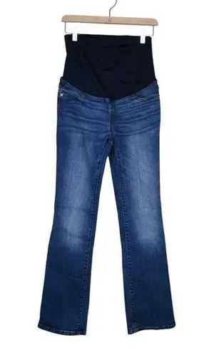Isabel Maternity Womens 4/27 Skinny Bootcut Jeans Blue