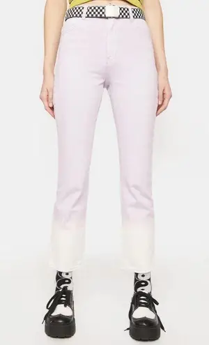 Rolla's Original Straight Leg Jeans Lavender Tie Dye Womens Size 28 Purple