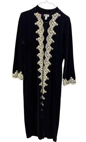 Velvet House Coat Maxi Dress