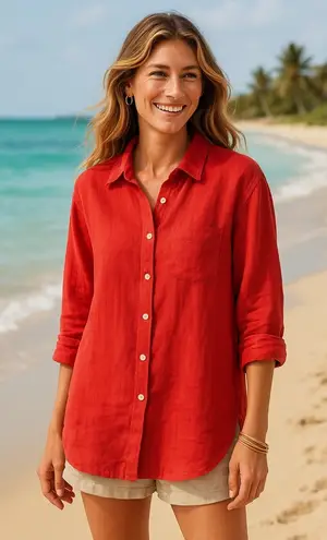 J. Jill Everyday Linen Button