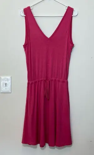 Sweaty Betty | Take It Easy Drop Waist Sleeveless Mini Dress Tayberry Pink XS/S