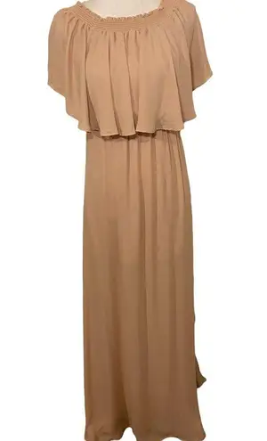 Show Me Your Mumu  Hacienda Ruffle Convertible Off Shoulder Maxi Dress Womens S