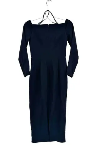 Self Portrait Self-Portrait Crystal Off Shoulder Heavy Midi Dress Black Sparkle Size 4 NEW