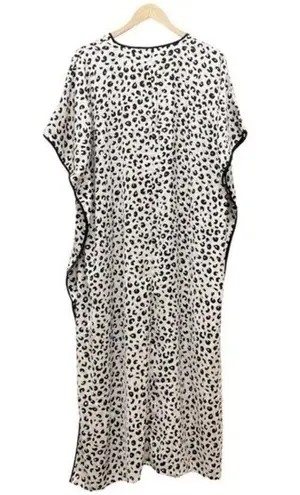 Kate Spade  Kaftan Pale Pink Animal Print Caftan MuMu Cover Up Women’s Size XS/S