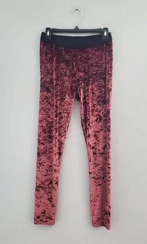 Simply Vera Wang Women's Maroon Velour Pants M Red Size M