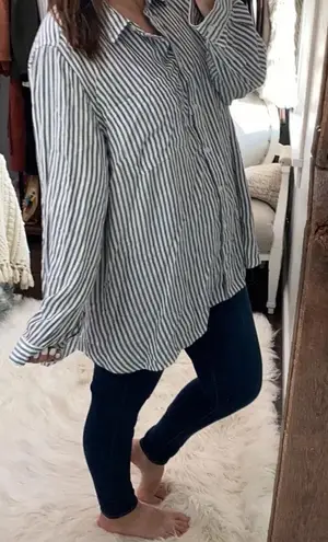 Terra & Sky striped button down top size 2X new with tags