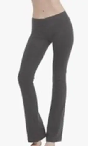 Low Rise Charcoal Bootcut Flare Yoga Pants Gray