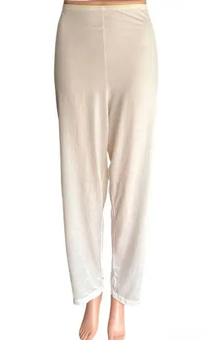 2 Piece Vintage Ivory Silky Pajamas Lingerie Intimates by VAL MODE ~ Women's SM